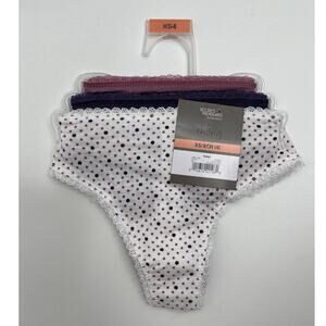 Secret Treasures Womens 3 Pack Thong Underwear Panties New Size XS 4